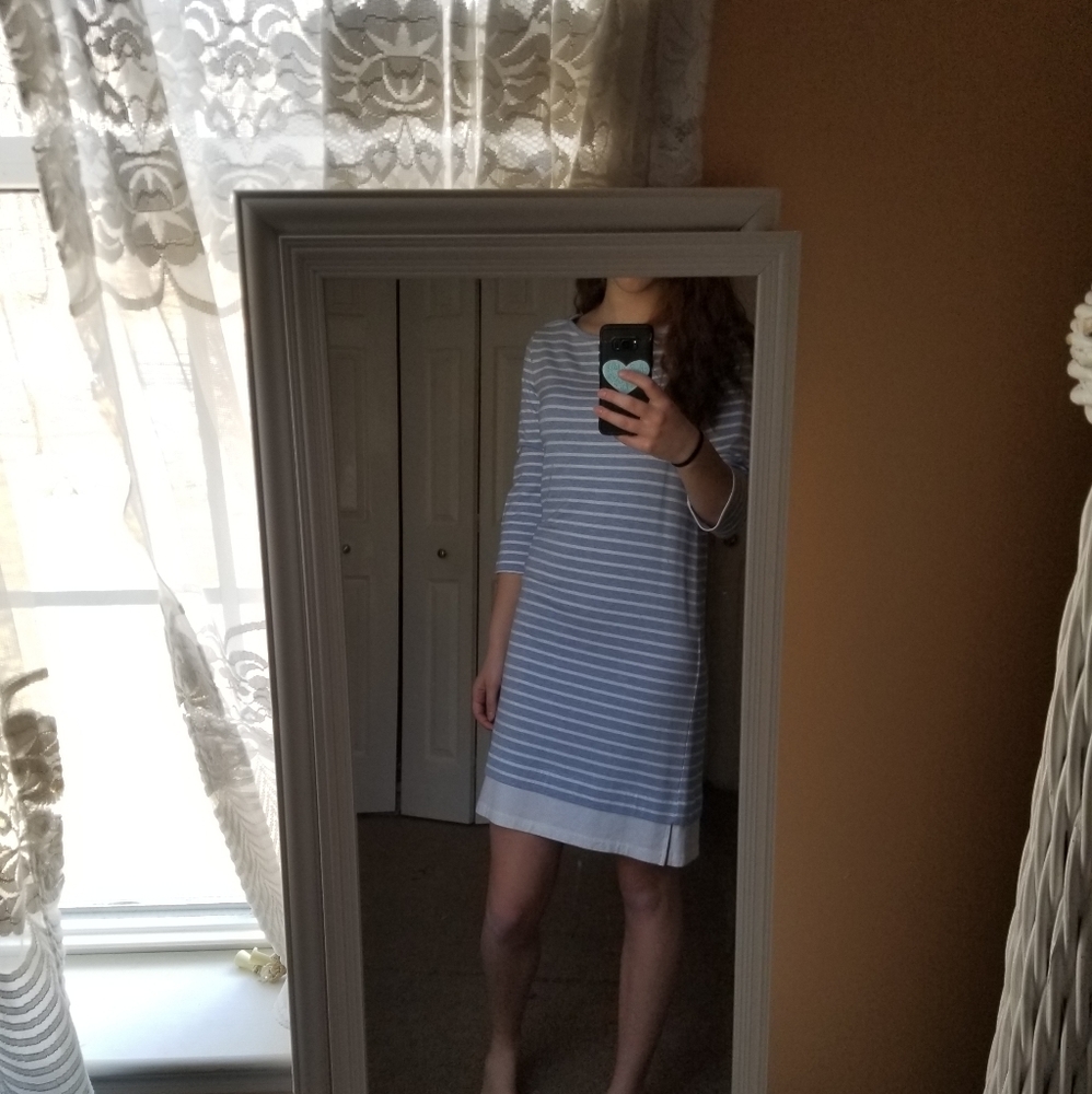 3/4 sleeve tshirt dress